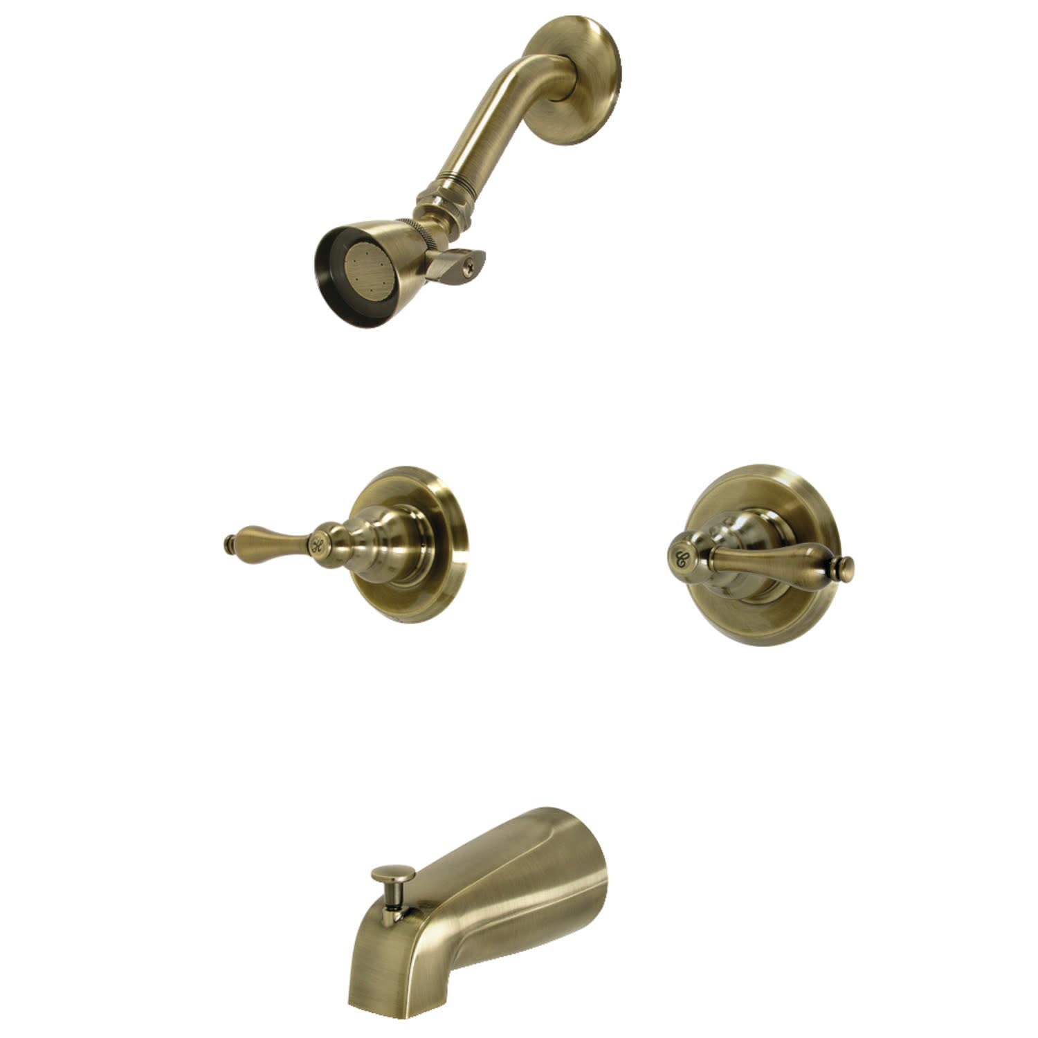 Mélangeur Kingston Brass anti-fuite laiton antique pour douche