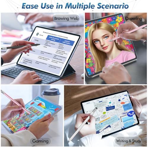 Stylus Pen for Touchscreen, 3-in-1 Rubber Disc Stylus, High Sensitivity and Precision, Universal Stylus Pen Compatible for Ipad,iPhone Android Kindle All Capacitive Tablets by STYLUSLINK - Used condition - Image 3