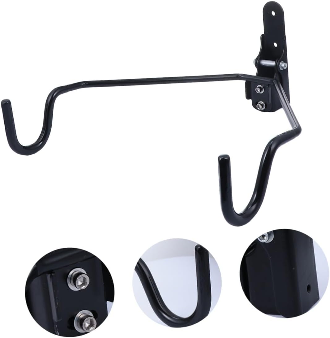 Cabilock Bike Wall Hanger Bike Hook Adjustable Angle Heavy Duty 40kg Load Capacity with Metal Screws Indoor Garage