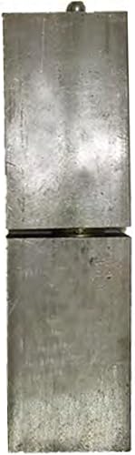 JM Steel - Bisagra rectangular cuadrada de 7 pulgadas, soldadura, resistente, en barril de rodamiento de bolas de acero (par)