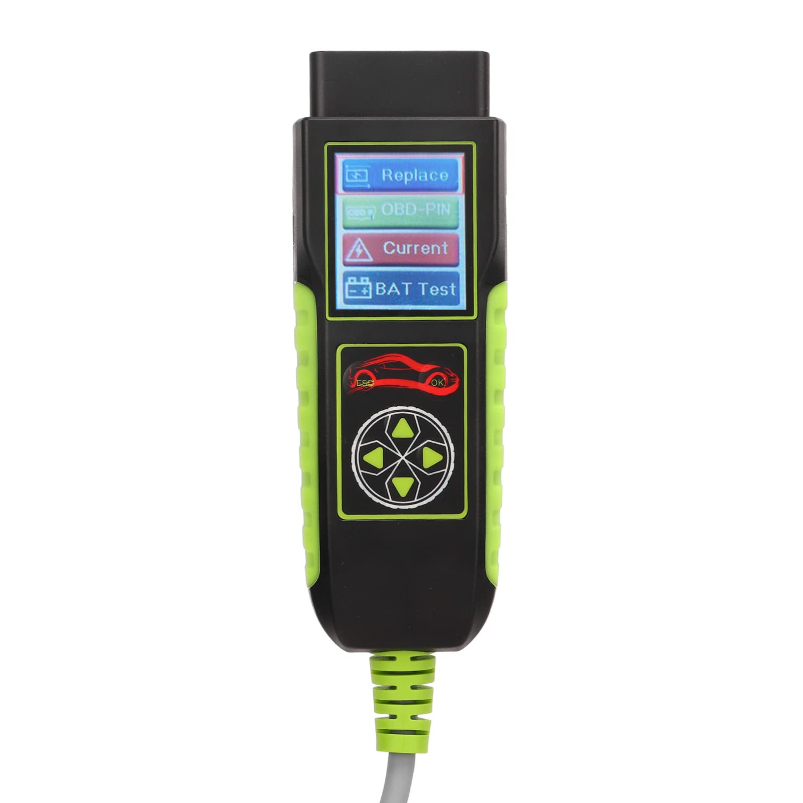 Ejoyous Testeur de Batterie de Voiture ABS Analyseur de Batterie Automobile 12 V 4 en 1 avec Tests de Charge de Démarrage de Charge de pour Voitures Camions Motos RV Bateaux SUV