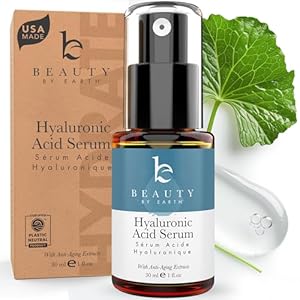 Hyaluronic Acid Serum for Face – USA Made with Natural & Organic Ingredients, Hydrating Anti Aging Face Serum, Softens and Smoothes Dry & Sensitive Skin, Fragrance Free Day & Night Facial Serum
