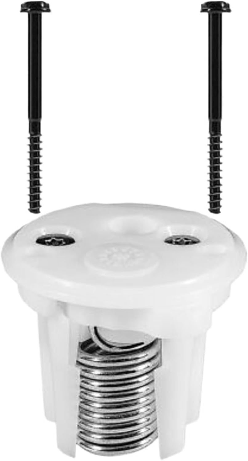 385236096 Toilet Spring Cartridge White End Cap 2 Bolts for Traveler for Vacuflush Series RV