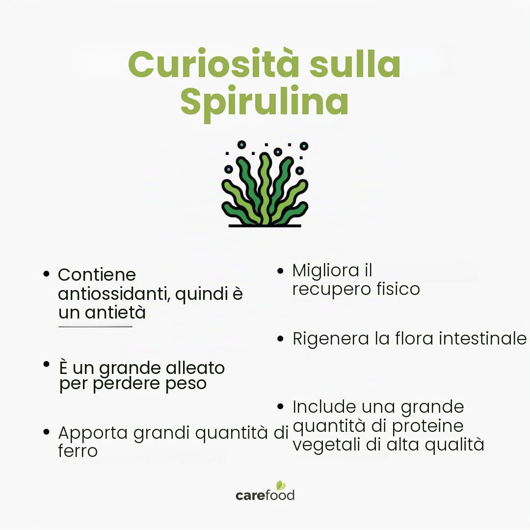 Spirulina Ecologica - 300 Compresse di Superfood 100% Bio - Prodotto Vegano - Super Alimento Biologico con un Elevato Contenuto di Nutrienti - Effetto Saziante - 150 g