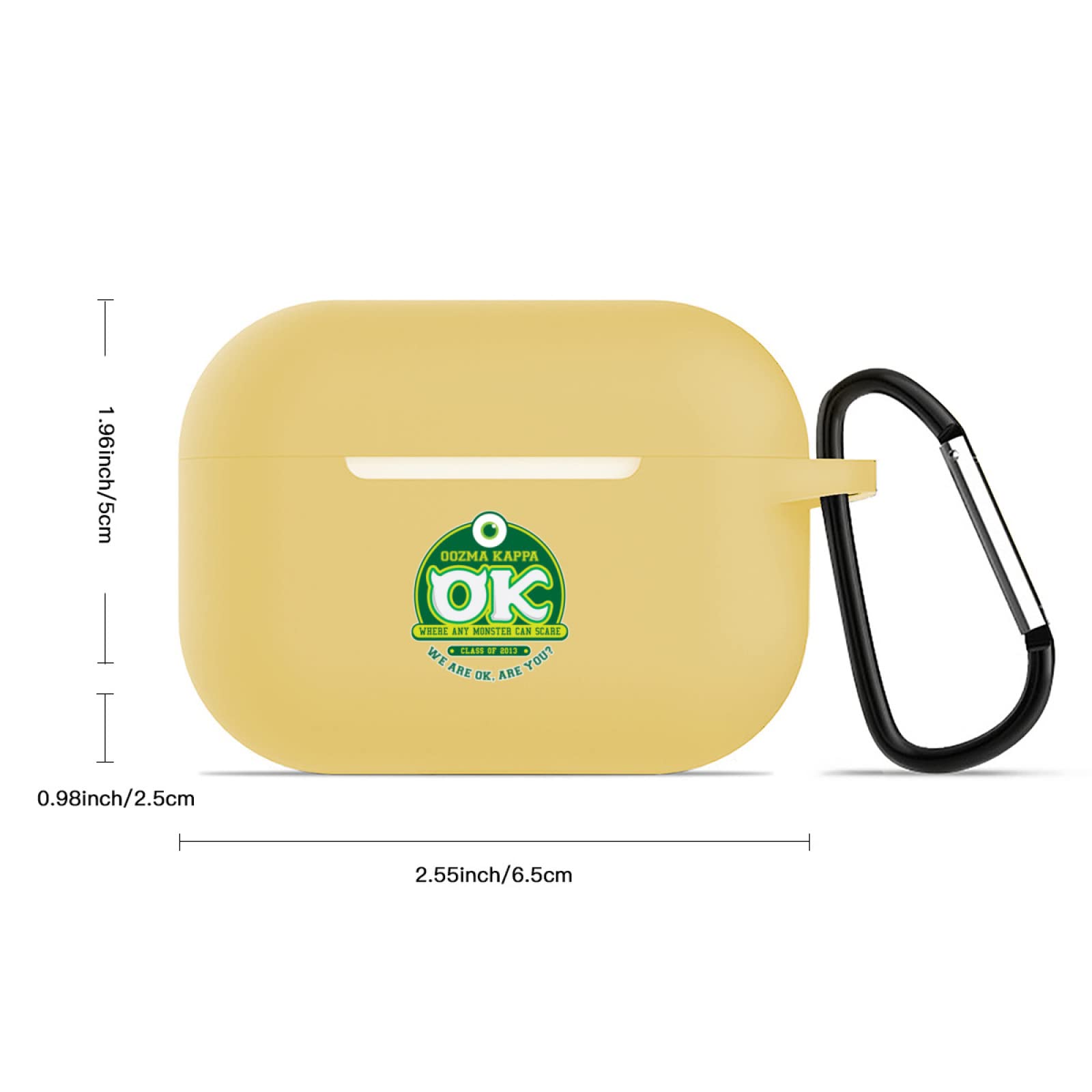 THE MONSTERS エアポッドケース イエロー Amazon | ZENIX DESIGN TECH Airpods Pro 用 ケース カラビナ