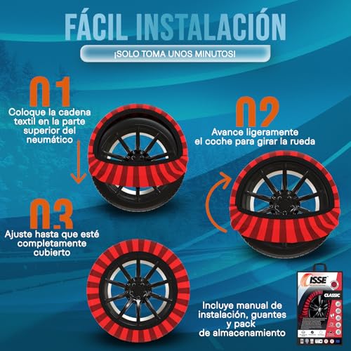 Cadenas coche nieve antideslizantes para conducir seguro 5