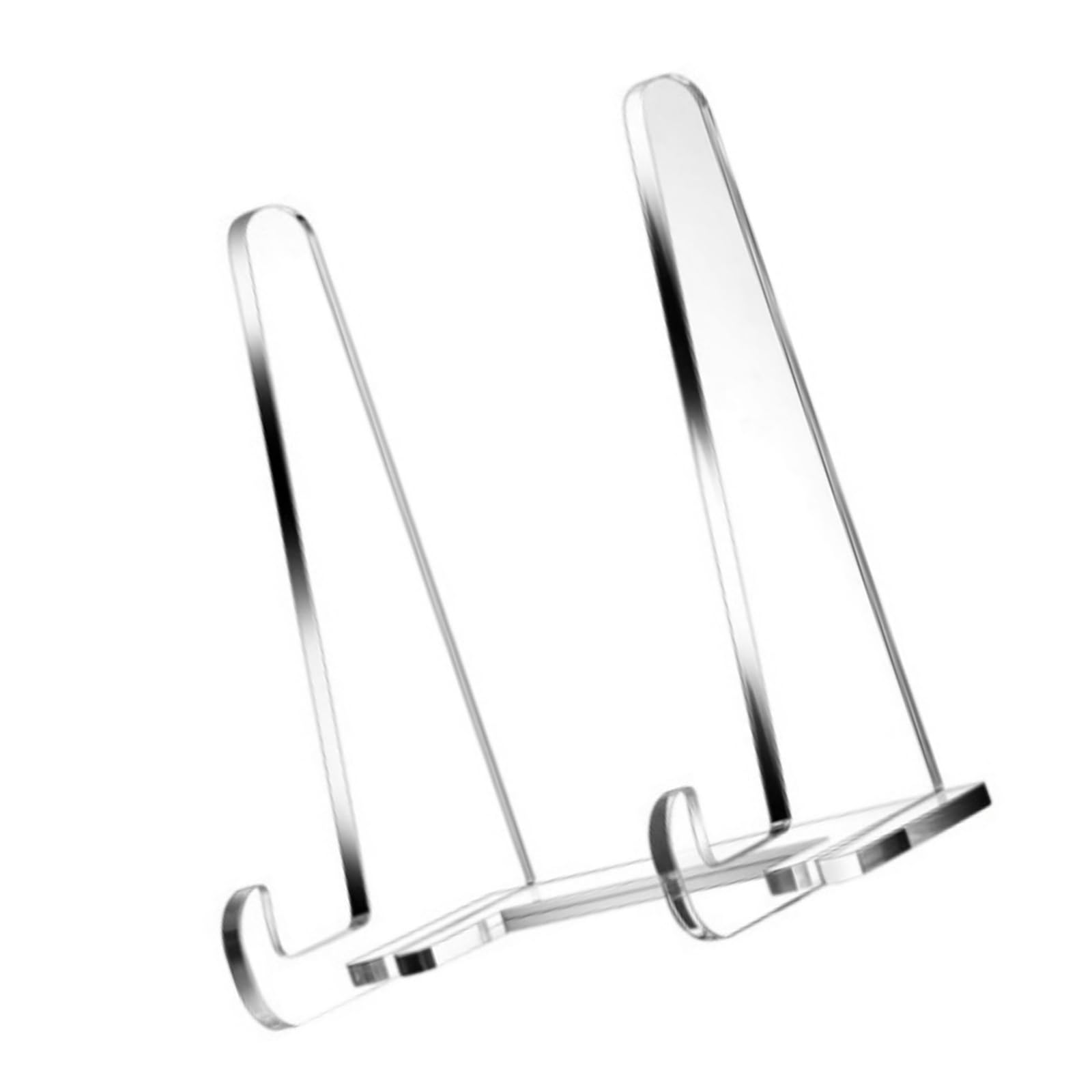 Bbajszx Clear Display Stand 5.9Inch Acrylics Easel Stand Photo for Displaying Plate Picture Frames Book Artwork Poster Clear Easel