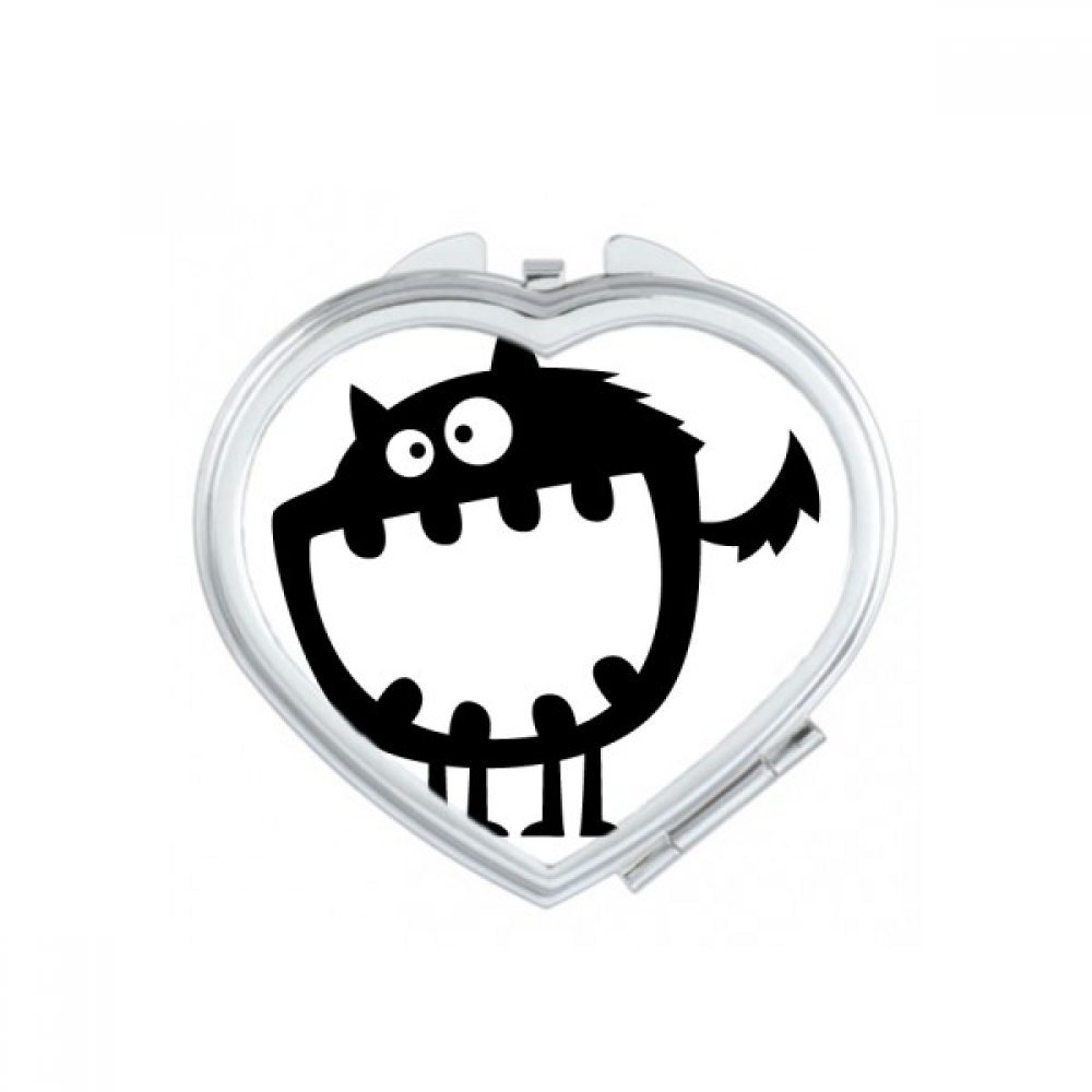 Miroir de poche alien de maquillage compact portatif DIYthinker petit format