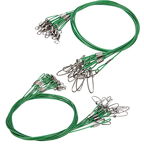 RiToEasysports Fishing Wire Line Leash Anti Bite Steel miniatura 2