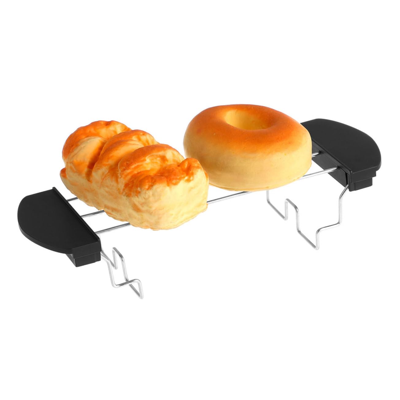 Amazon | FUNOMOCYA 2個吐司机用ステンレス製トーストラック 温め用