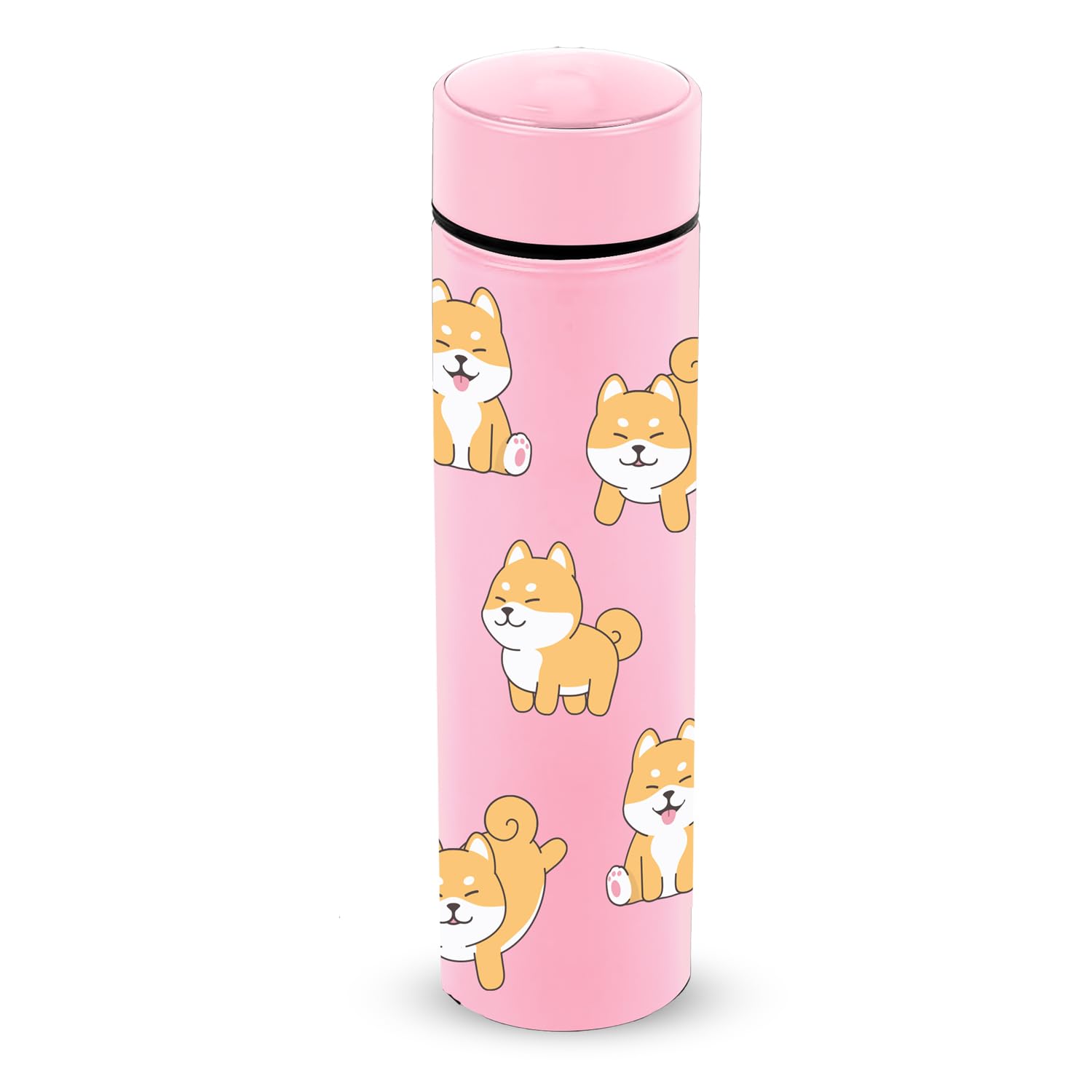 Oh My Pop! Shiba Pink Oh My Pop Shiba-Block Smart Bottle, Pink, 500 Ml