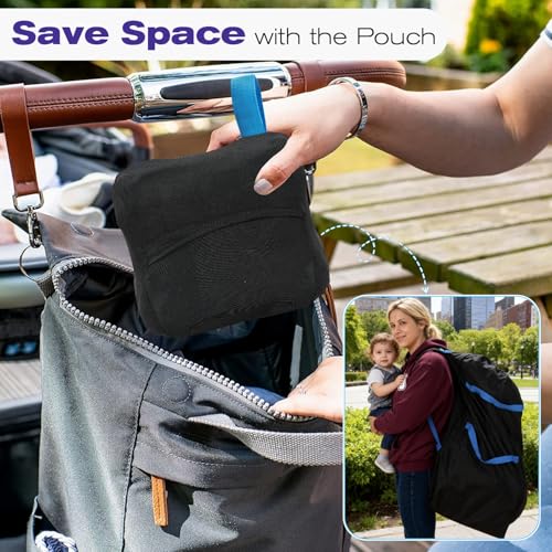 Image of Car Seat Travel Bag for Airplane, Padded Gate Check Backpack Straps | Large Gate Check Bag, Padded Backpack Straps, Water Resistant Cover, Fits Infant Carrier Booster and Standard Seats