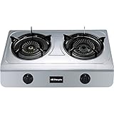 Encendido piezoeléctrico Orbegozo FO 2700 Hornillo a Gas, 7700 W, Butano o Propano, 2 Quemadores de Triple Corona, Uso Exterior