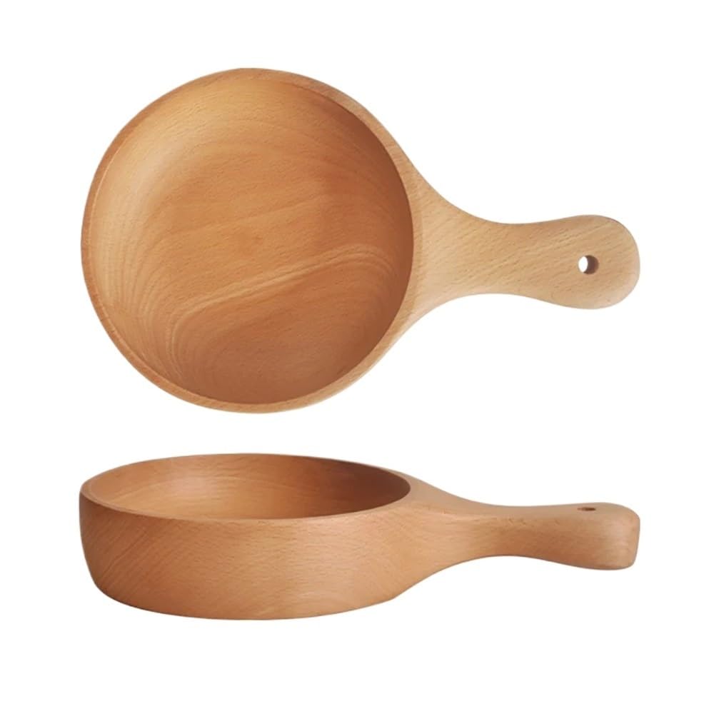 Fruitero de madera, Ensalada de madera for servir frutas, cuenco for decoración cocina granja, pieza central(. 650ml)