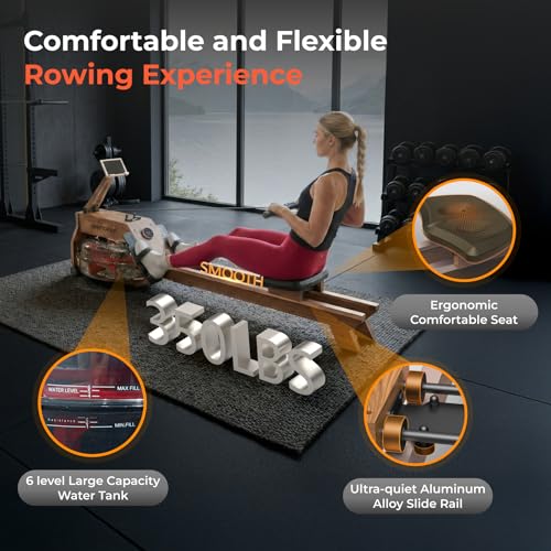 Rowing machine water resistance