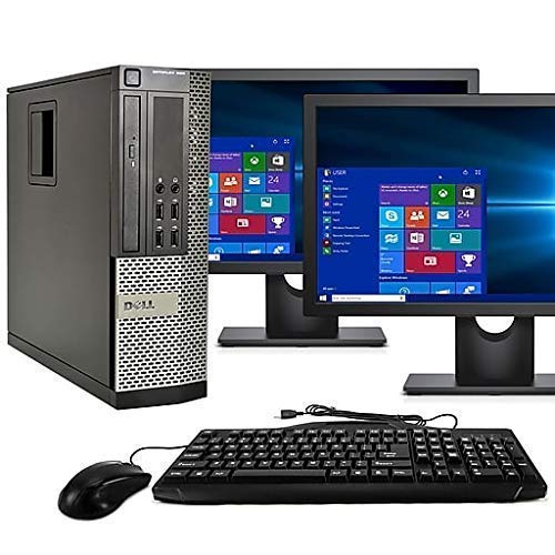 Dell Optiplex 9020 SFF Desktop PC with Monitors