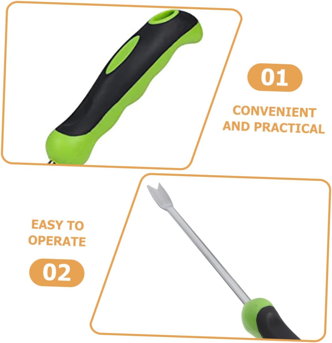 jojofuny 4pcs Garden Trowel Tool for Weeding and Planting Remover for Small Plants Manual Puller for Vegetable Gardening Lightweight and Easy to Carry Essential Gardening Supplies