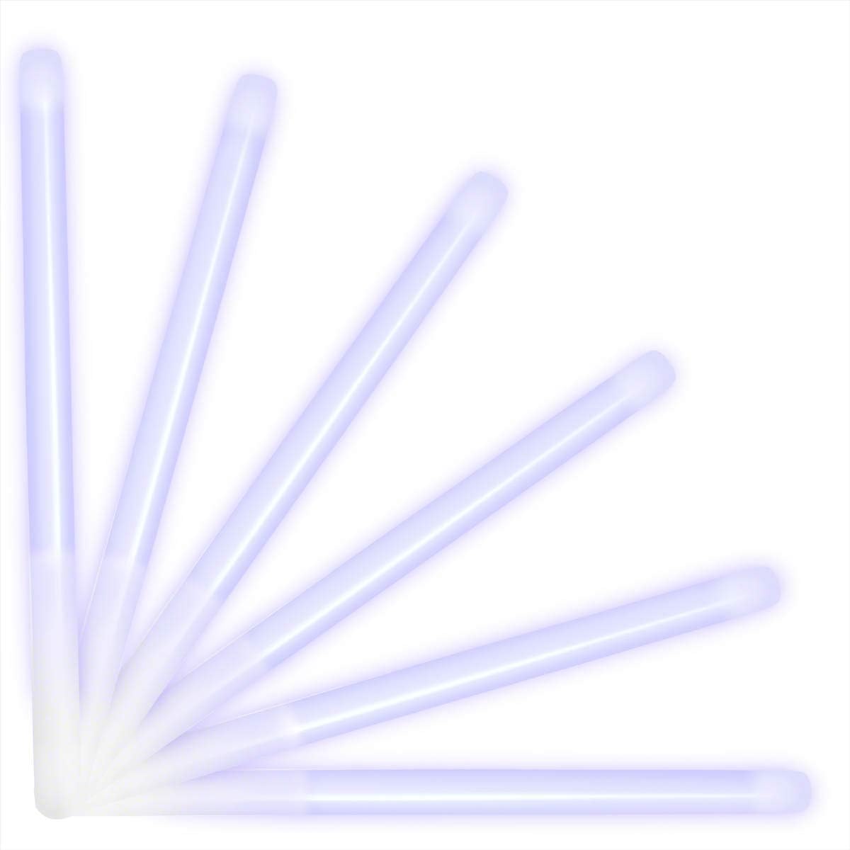 FlashingBlinkyLights Premium 9.4" White Glow Stick Wands (Set of 25)
