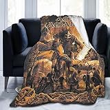 Amon Amarth Fleece-Überwurfdecke für Bett, Sofa, Couch, Reisen, Camping, Warmer & Leichter, Flauschiger Plüsch-Überwurf für alle Jahreszeiten
