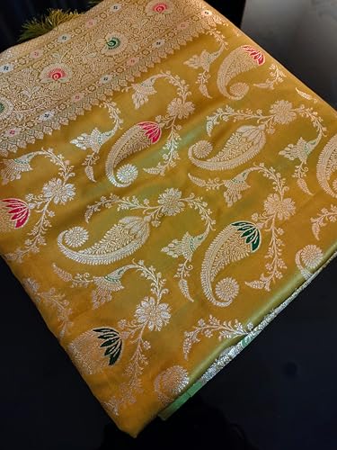 ASIAN CURVES banarasi silk saree in katan silk – image 7