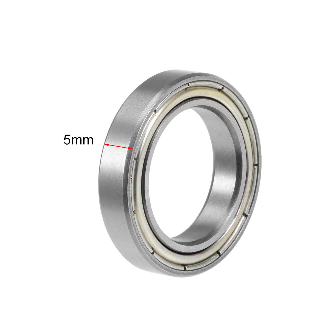 Sourcing Map 5pcs Roulement à Billes à Gorge Profonde 9x17x5mm