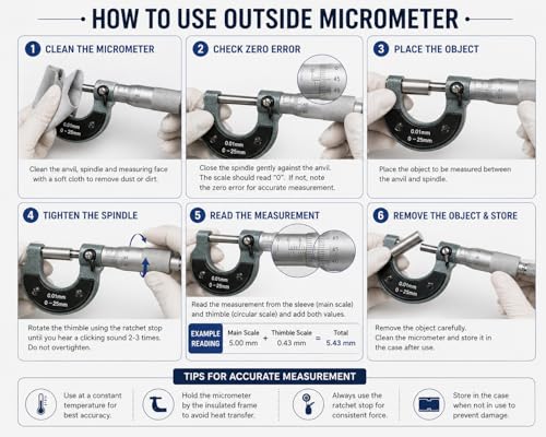 Image of S.R Enterprise 0-25mm Outside Micrometer screw Gauge