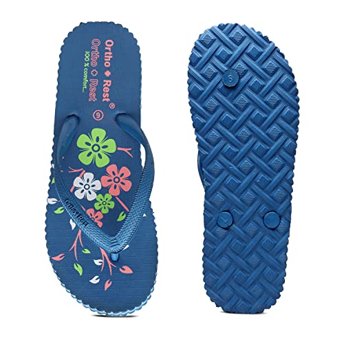 Ortho + Rest Women's Hawai Ortho Slippers | Orthopedic Footwear | Doctor Chappal | Comfortable Flip Flops for Home Daily Use