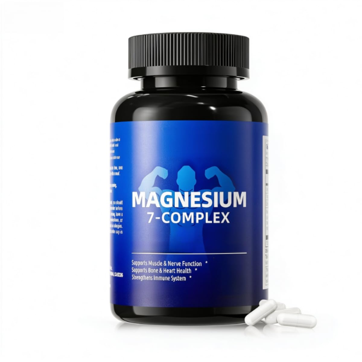 Integratore di magnesio 7-Complex - Supporta la salute dei muscoli. | Allevia la tensione dopo l'esercizio; nutre il sistema nervoso; aiuta ad alleviare l'umore; mantiene le ossa.