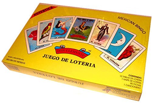 Don Clemente Authentic Original Boxed Mexican Bingo Loteria Game 10 Boards NEW
