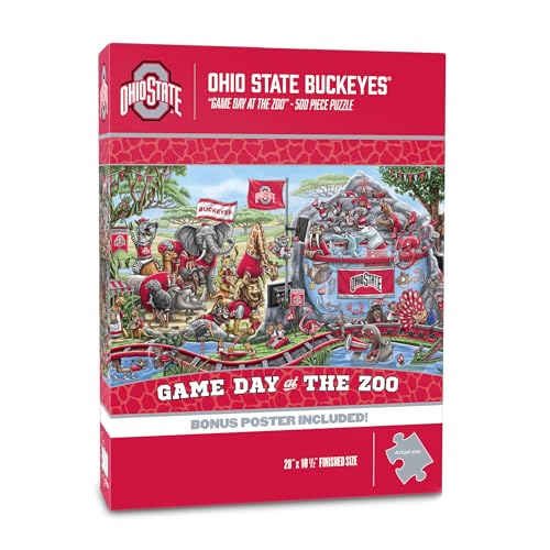 Image of YouTheFan NCAA Ohio State Buckeyes inchGame Day At The Zoo inch 500 Puzzle