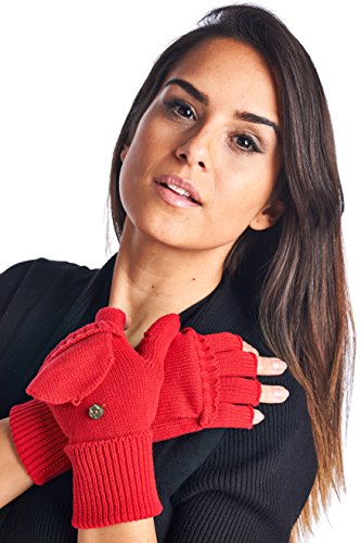 High Style Unisex Texting Merino Wool Cashmere Fingerless Gloves Mittens