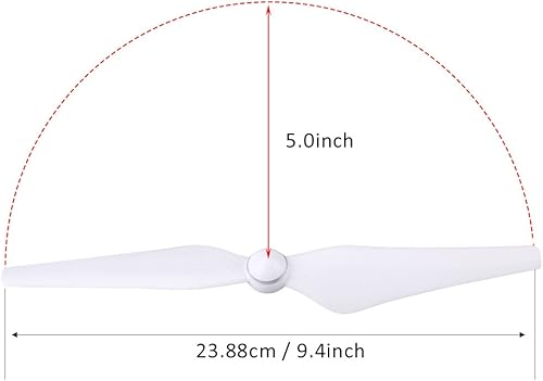 Miniatura 7 de 2 pares de cuchillas de hélice de dron, cuchillas de hélice 9450S Drone Quadcopter accesorio para DJI Phantom 4/4 Pro