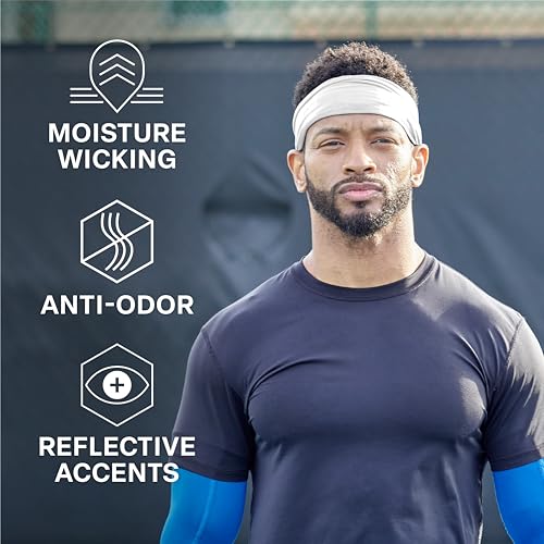 Image of COLD FACTOR Cooling Headband for Women and Men - UPF 50+ Advanced Evaporative Comfort, Instant Cooling Sweatband for Outdoor Sports, Fitness, Yoga, Hiking, Running, and Workout