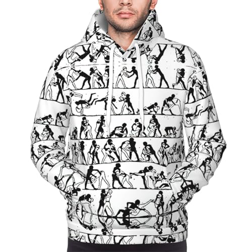 Sweat à capuche tendance pour hommes imprimé polaire chaud
