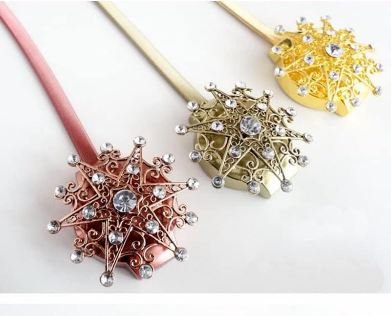 FMURY Curtain Buckle Decorative Window Screening Tieback Strap Magnet Wall Hook Curtains Accessories(C)