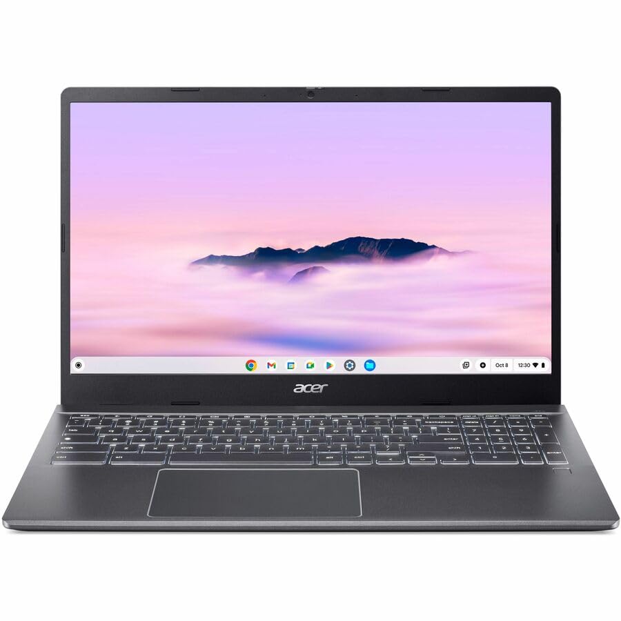 Image of Acer Chromebook Plus 515 CBE595-2T CBE595-2T-36DM 15.6 inch Touchscreen Chromebook - Full HD - 60 Hz - Intel Core 3 100U - 8 GB - 256 GB SSD - English (US) Keyboard - Iron