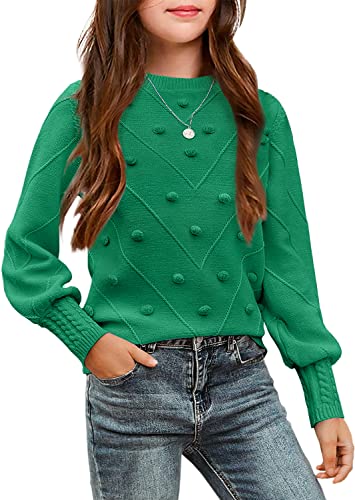 Arshiner girls knit sweater with lantern sleeves 5-13 years