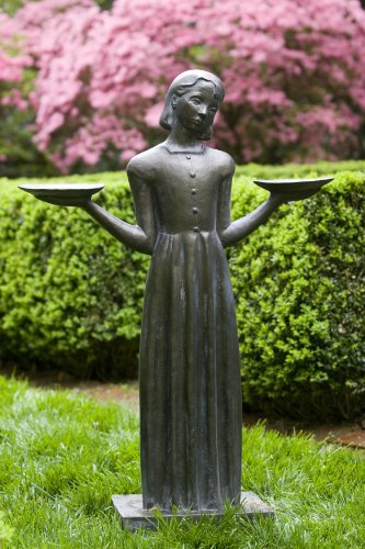 Sylvia Shaw Judson Collection Bird Girl Large with Pedestal 37.5h