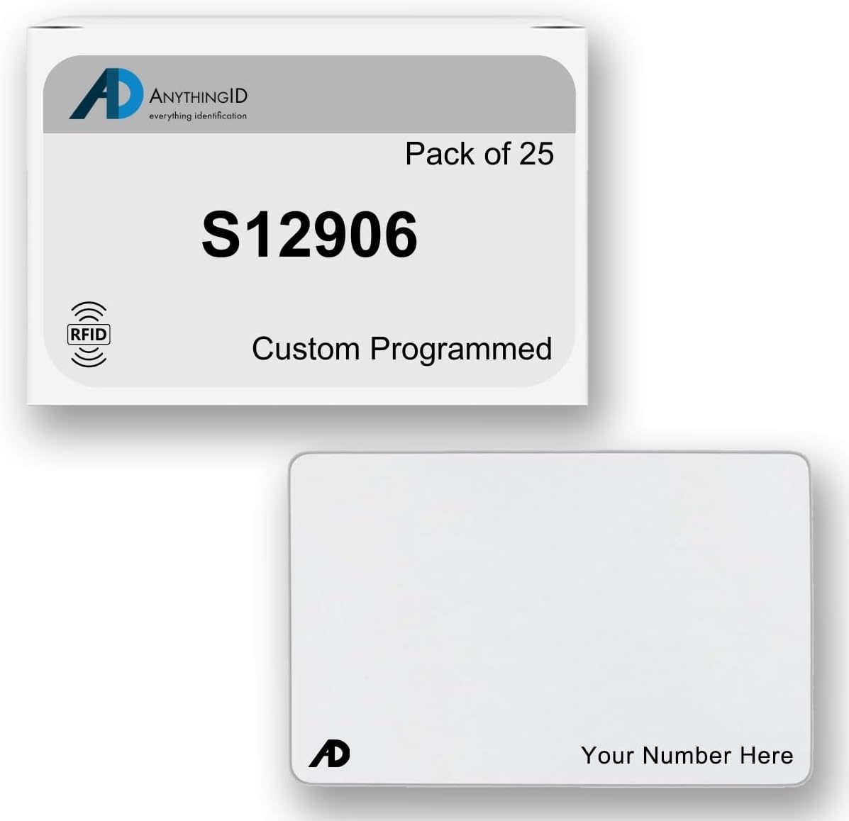 Custom Same Day 36 Bit Printable PVC Prox Cards Compatible with S12906 Simplex 125 kHz Proximity Readers (25 Pack) | Replaces HID 1386 ISOProx II - Choose Your Facility and Range