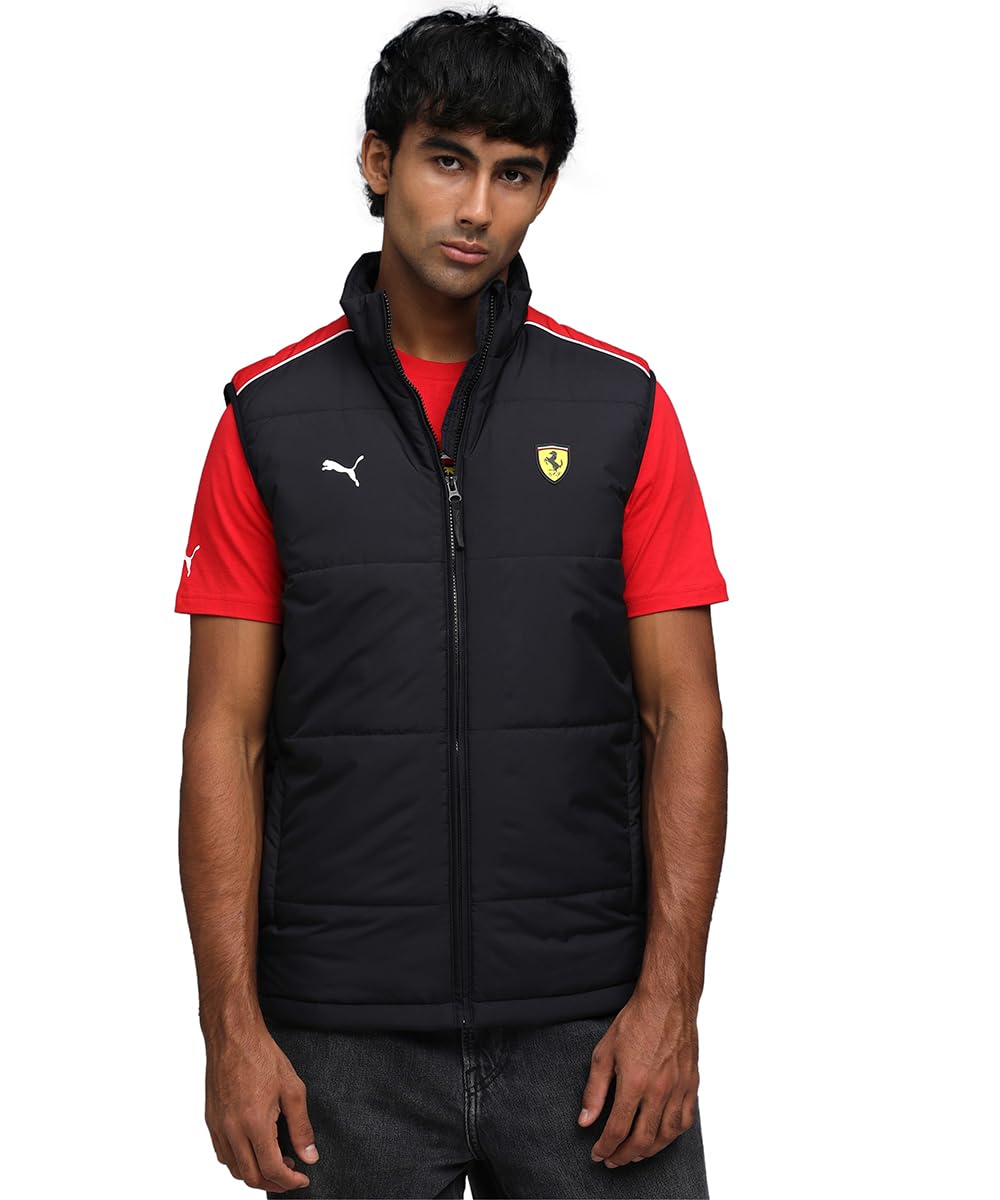 Men Sleeveless Standard Length Woven Trans-seasonal Jackets-image-1