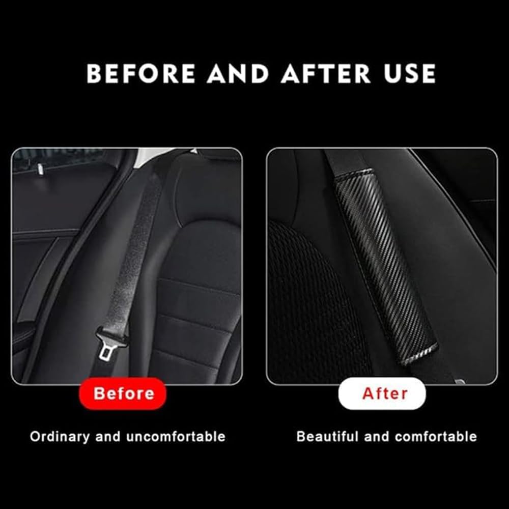 2 Pezzi Imbottiture Cinture di Sicurezza Auto per Mitsubishi Eclipse Cross,Copri Cintura di Sicurezza della Spalla Comfort Morbido Auto Copertura,A-Red