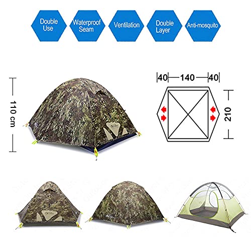 Carpa ultraligera impermeable para 2 personas miniatura 6