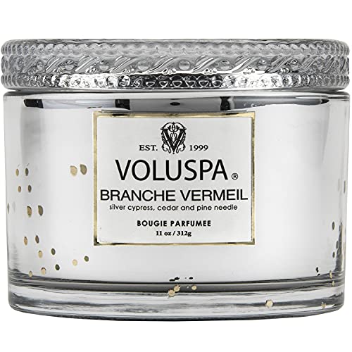 Voluspa Branche Vermeil Candle | Corta Maison Boxed Glass | 11 Oz | 45 Hour Burn Time | Vegan | Coconut Wax And All Natural Wicks For A Cleaner Burn #TOP2