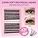 Azenlo Lash Extensions 40D+60D Cluster 240pcs DIY Lash Clusters 10-16mm Eyelash Clusters Individual Think Band Lash Kit (40D+60D Kit)