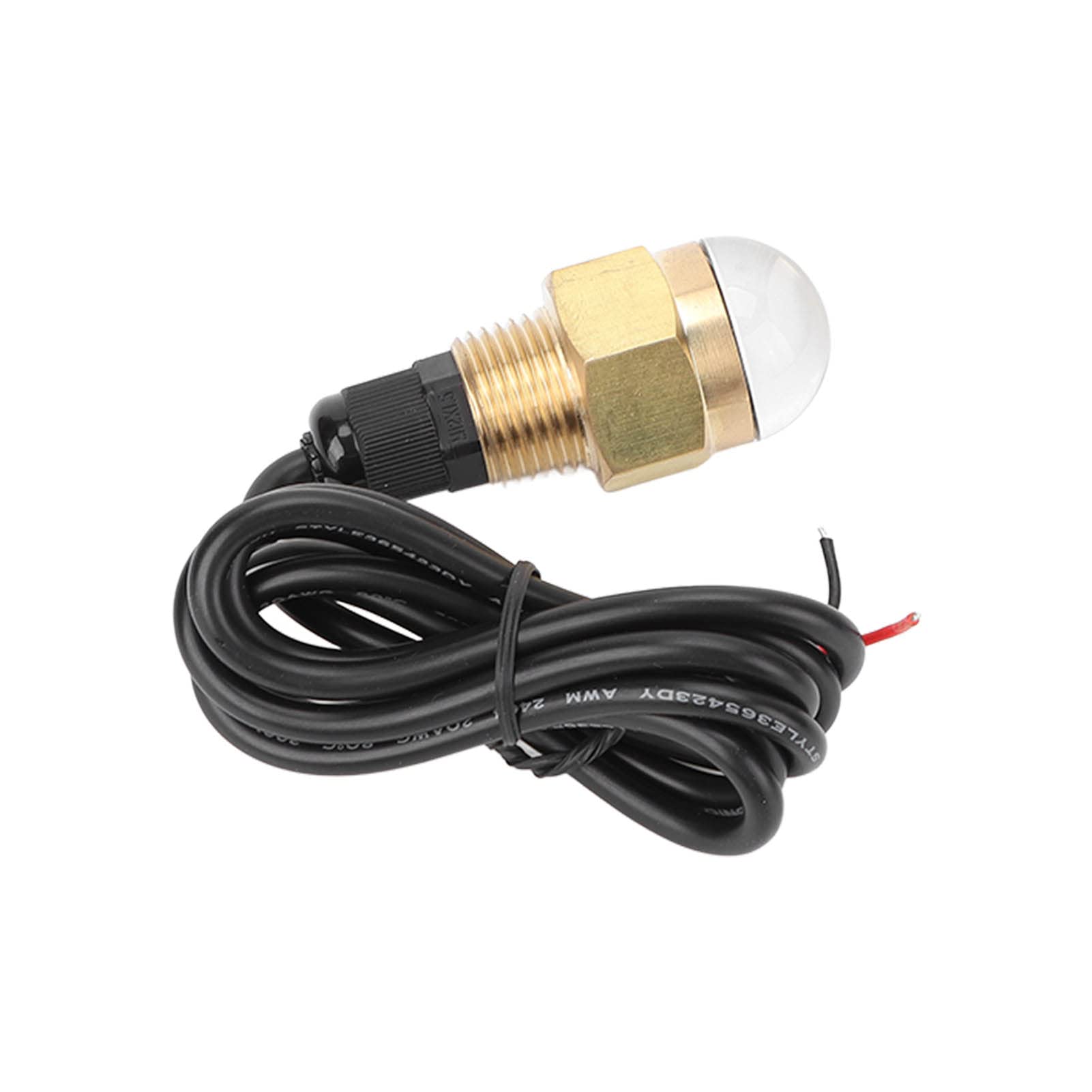 Tbest Boot Ablassschraube Licht, Ablassschraube LED Licht IP68 Wasserdicht 1/2 Zoll Gewinde 840LM Unterwasserlampe Universal für Yachtschiffe