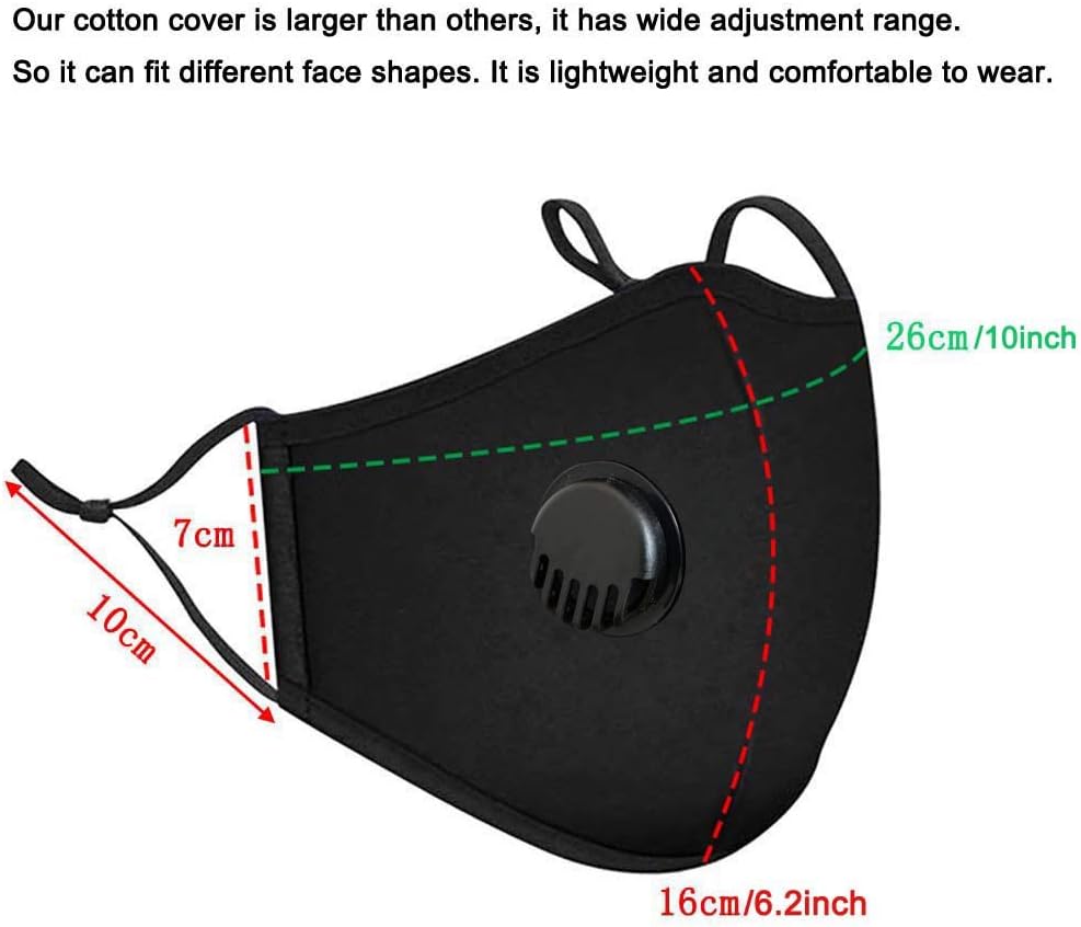 Hоlіdау Dеаlѕ 🛒 2Pcs Blue Fashion Fabric Cover Reusable Cotton with 2 Activated Carbon Filters Meltblown Non-Woven Cloth 5 Layers Filters Breathable Protection Nеw Arrіvаlѕ 2Pcs Blue Fashion Fabric Cover Reusable Cotton with 2 Activated Carbon Filters Meltblown Non-Woven Cloth 5 Layers Filters Breathable Protection