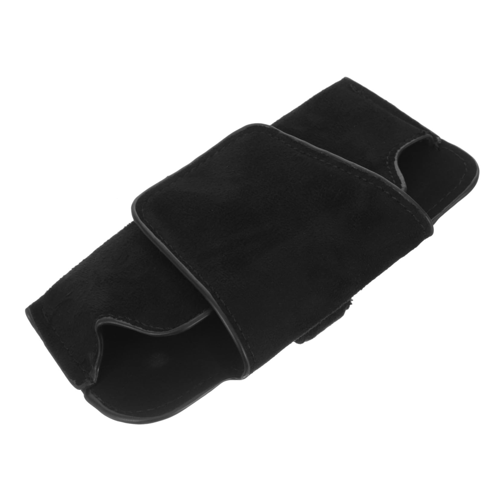 ABOOFAN 4 Piezas Soporte para Gafas de Coche Visera Sol portavasos Coche Auto para carros Sunshades Sunglasses Organizer Soporte de anteojos para Cuero PU Black