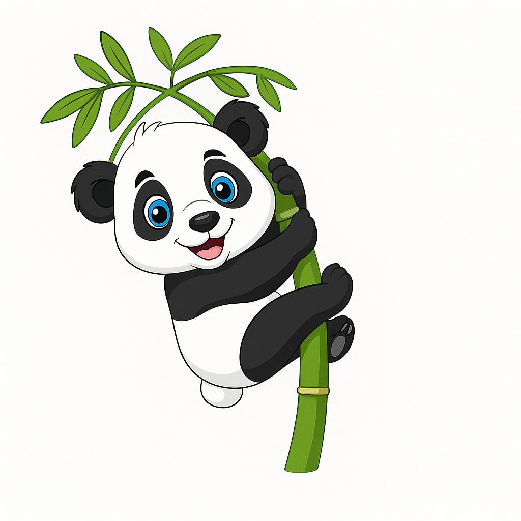SARTHI Printings Premium Panda Wall Sticker – 27x18 inch | Waterproof, Removable & Reusable | Cute Animal Decal for Kids Room & Gifting-image-49