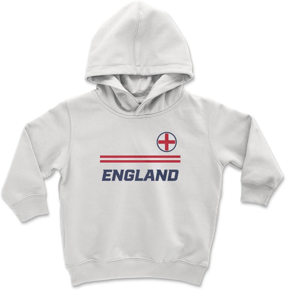 England Soccer Fans Foden 11 Jersey Style Toddler Hooded Sweatshirt