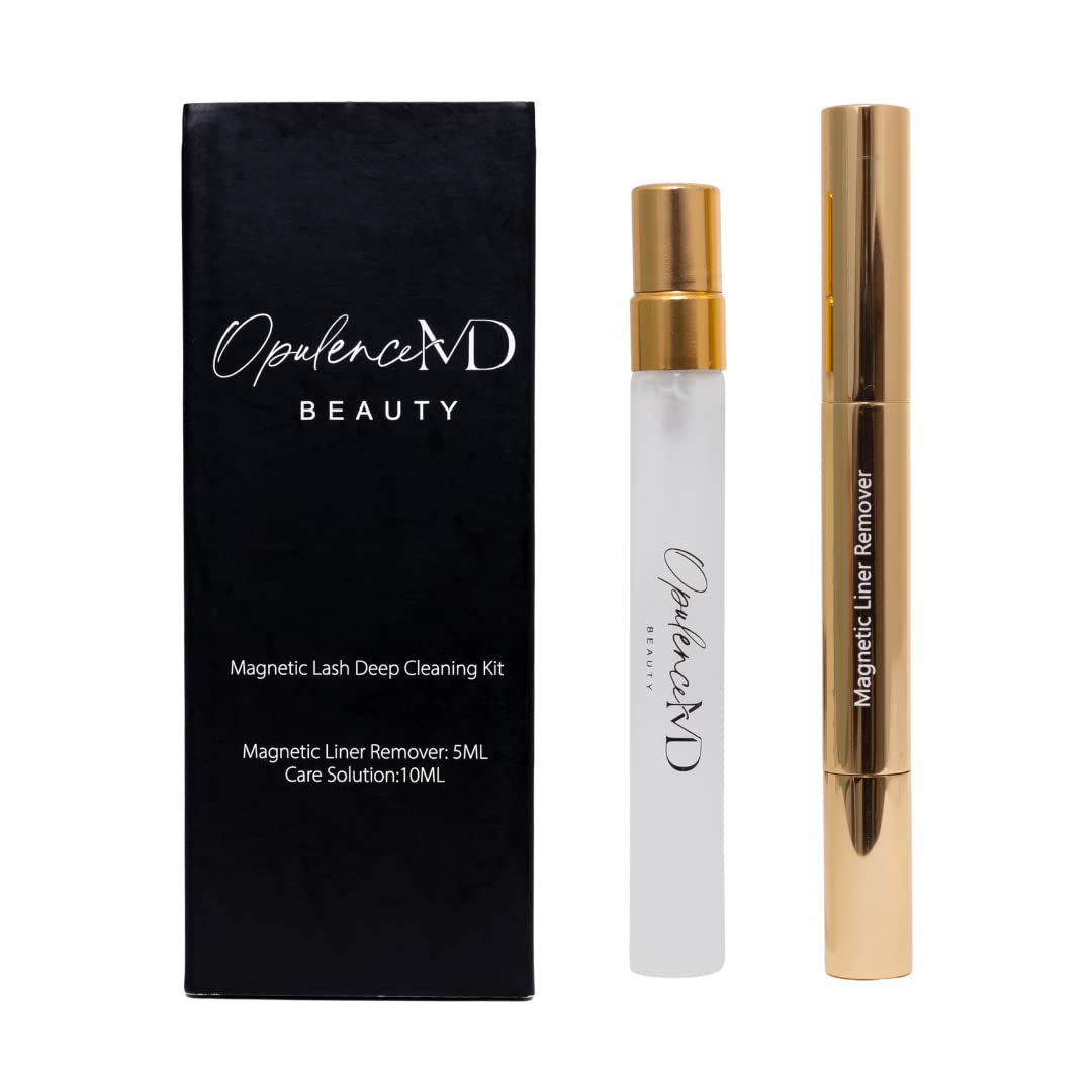 Opulence MD - Deep Cleaning Kit for Magnetic Lashes, Care Solution with Magnetic Eyeliner Remover